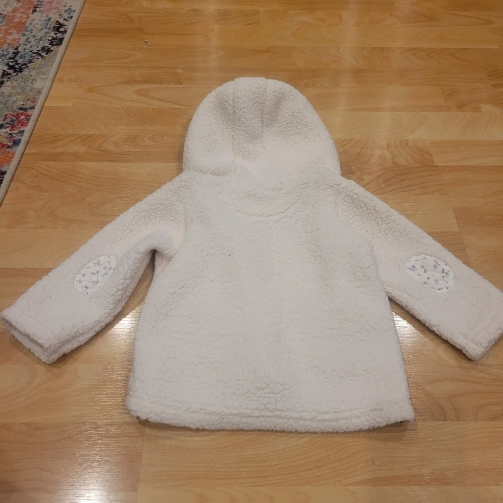 Babaluno sherpa hooded baby winter coat size 9-12 months
